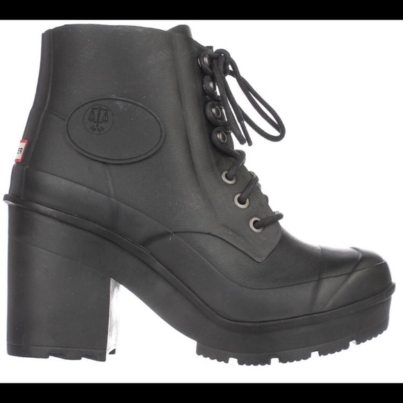 hunter heeled rain boots